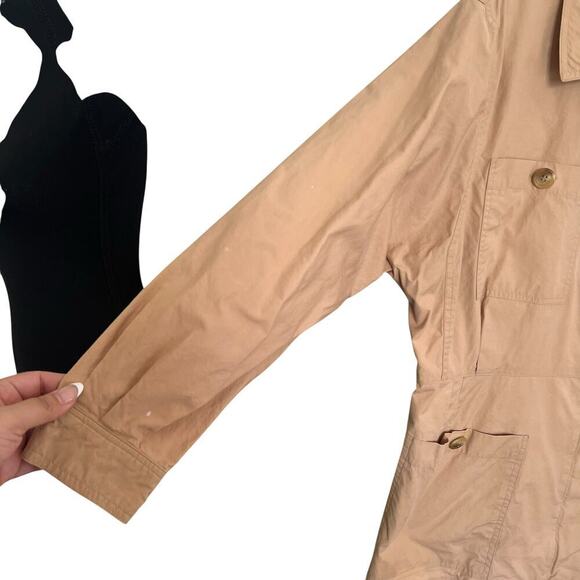 Calvin Klein Women's Vintage Safari Jacket Camel Size 8 - Picture 3 of 12